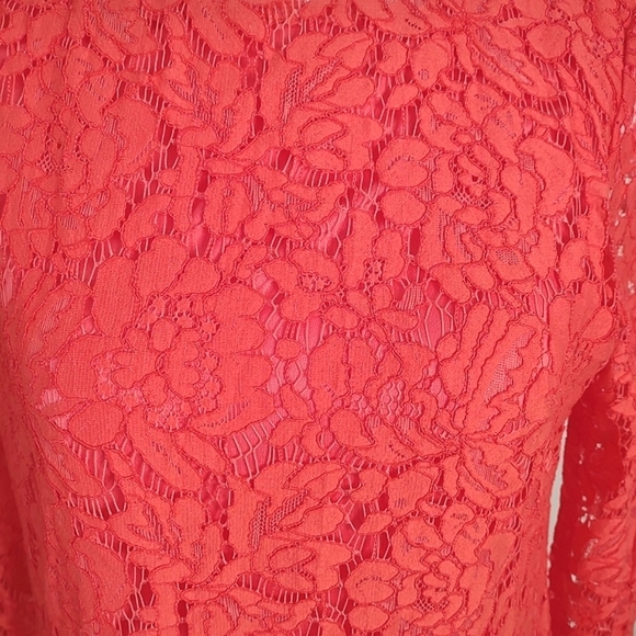 Vince Camuto Pink Lace Dress Size 8 - Picture 6 of 8